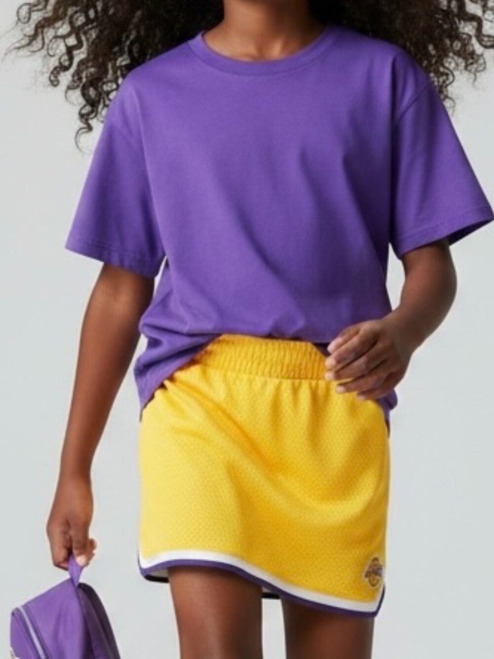 NBA Los Angeles Lakers basketball Girl’s Skort Yellow Skirt Size‎ Medium Cheer